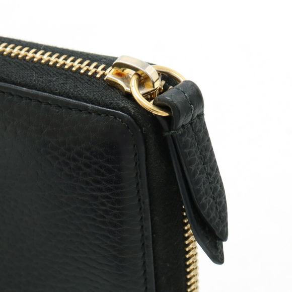 Gucci GG Marmont Petit Round Zipper Leather Wallet Black - Picture 4 of 7